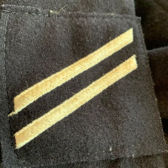 Vintage 40s Wool Sailor Jumper 38R Cracker Jack Undress Military Navy Blue - Picture 8 of 10